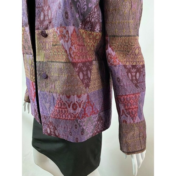 Coldwater Creek Womens Jacket Coat Multicolor Purp - Picture 5 of 12